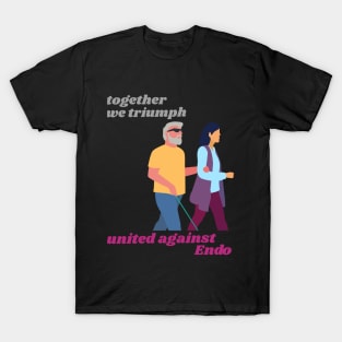 together we triumph united against endometriosis T-Shirt